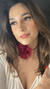 chocker crepe flor - comprar online