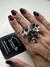 anel trio de flores - comprar online