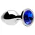 Plug anal metal com pedra - deitaerolasexshop