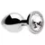 Plug anal metal com pedra - loja online