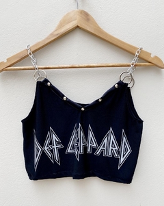 Cropped Def Leppard Glitter