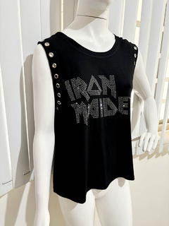 Blusa Iron Maiden Costas Nua Correntes Luxo - HYSTERIA
