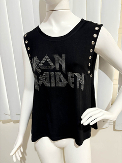 Imagem do Blusa Iron Maiden Costas Nua Correntes Luxo