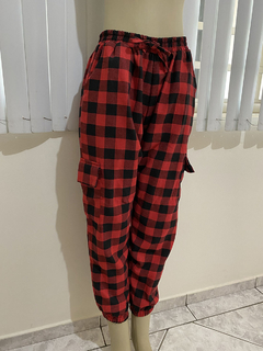 Calça Jogger Xadrez Flanelada na internet