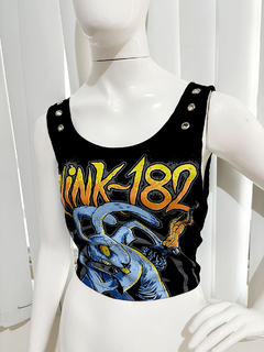 Cropped Blink 182 Ilhós - loja online