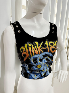 Cropped Blink 182 Ilhós - comprar online