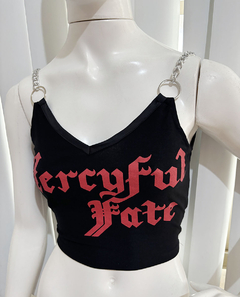 Cropped Mercyful Fate Correntes - comprar online