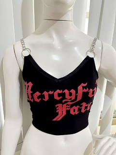 Cropped Mercyful Fate Correntes na internet