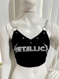 Cropped Metallica Glitter