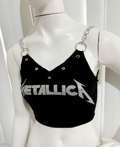 Cropped Metallica Glitter na internet
