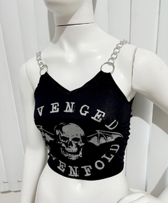 Cropped Avenged Sevenfold Glitter - comprar online