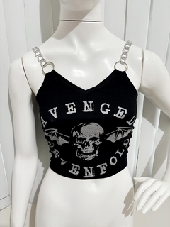 Cropped Avenged Sevenfold Glitter