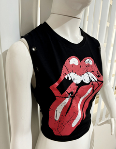 Maxi Cropped Rolling Stones Custom na internet