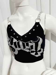 Cropped GHOST Glitter na internet