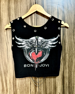 Imagem do Maxi Cropped Bon Jovi Costas Nua Correntes
