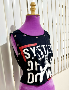 Cropped SYSTEM OF A DOWN - COSTAS NUA - HYSTERIA