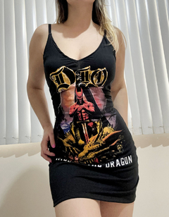 Vestido justinho DIO - Killing the dragon na internet