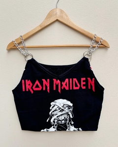 Cropped Iron Maiden Correntes duplas - comprar online
