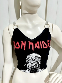 Cropped Iron Maiden Correntes duplas - loja online
