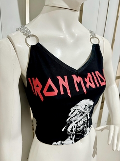 Cropped Iron Maiden Correntes duplas - HYSTERIA
