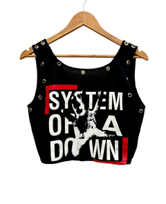Cropped SYSTEM OF A DOWN Ilhóses - comprar online