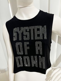 Cropped SYSTEM OS A DOWN Plus Size na internet