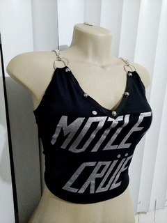 Cropped Motley Crue Glitter - comprar online
