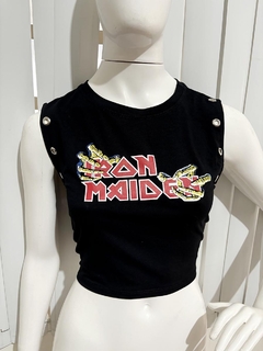 Maxi Cropped Iron Maiden Ilhós na internet