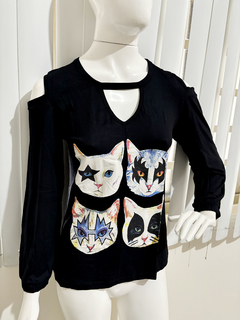 Blusa Manga longa KISS Gatinhos - comprar online