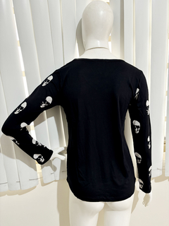 Blusa Manga longa Skull - loja online
