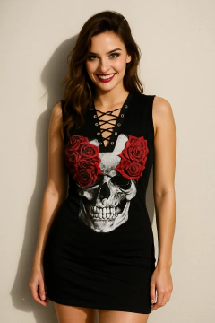 Vestido Skull Roses - comprar online