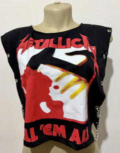 Maxi cropped Metallica Correntes - loja online
