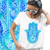 Mão de Hamsa turquesa - comprar online