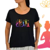 Camiseta feminina em Poliviscose preta - comprar online