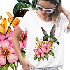 Beija flor com flores - comprar online