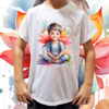 Camiseta unissex infantil Menino lótus