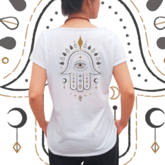 Babylook Hamsa e deusa frente e verso