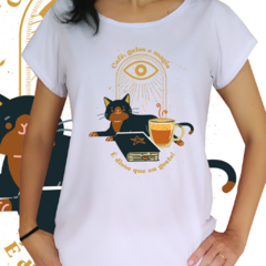 Babylook - Café, gatos e magia, é disso que eu gosto! - comprar online