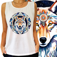 Mandala Lobo com frontal de mandala - comprar online