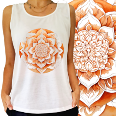 Mandala flor laranja - comprar online