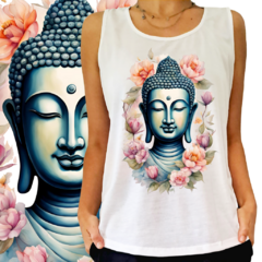 Buda com flores em cor pastel na internet