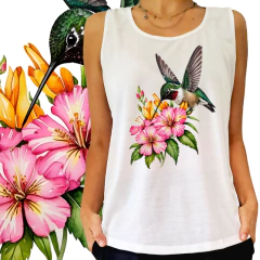 Beija flor com flores - Elementarium | Vista a mudança que deseja ver no mundo!