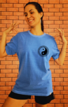 Camiseta Unissex Yin Yang em algodão orgânico Azul - comprar online