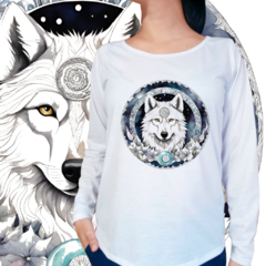 Mandala Lobo branco na internet