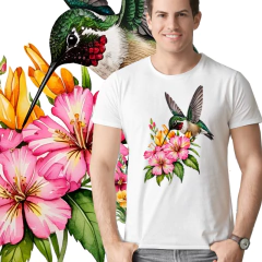 Beija flor com flores - loja online
