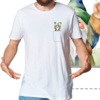 Camiseta masculina/unissex Gnomo no bolsinho