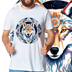 Mandala Lobo com frontal de mandala - Elementarium | Vista a mudança que deseja ver no mundo!