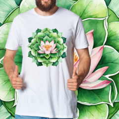 Mandala verde com flor de lótus - Elementarium | Vista a mudança que deseja ver no mundo!