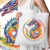 Ecobag Dragão colorido - comprar online