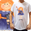 Camiseta unissex infantil Bruxinha gatinho